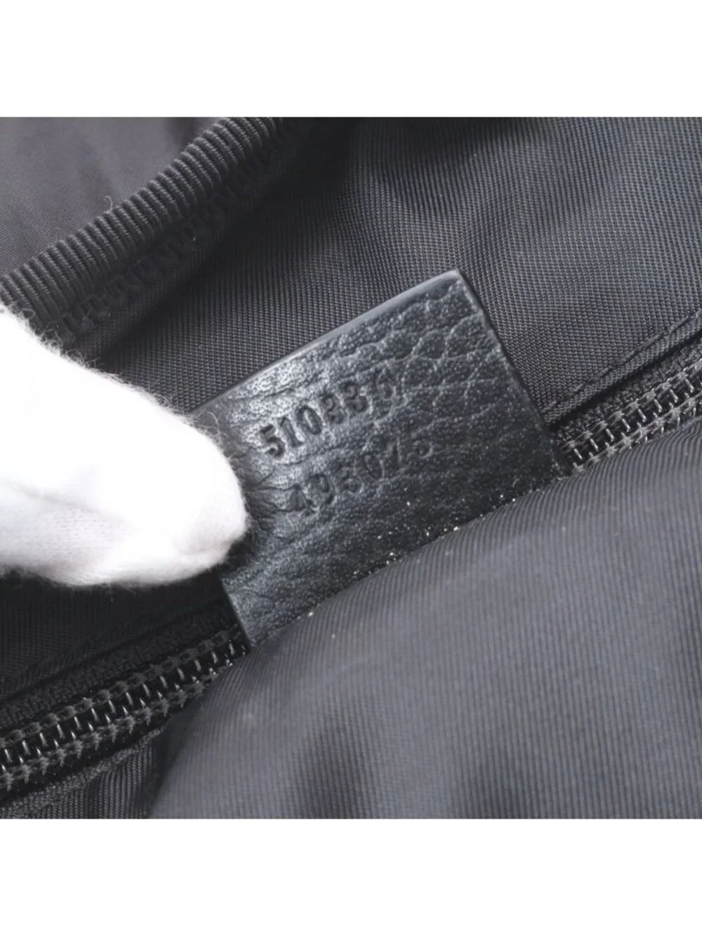 Gucci GG Nylon Leather Backpack Shoulder Bag